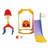 Tobbi 5 in 1 Toddler Slide and Swing Set-59734331