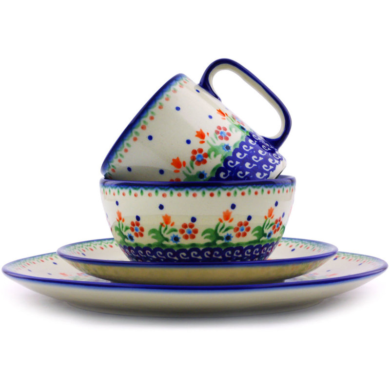 Druann Piece Handmade Stoneware Dinnerware Set