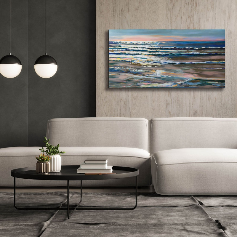 «Shimmer» par Jeanette Vertentes, art mural sur toile, H 30 po x l 60 po x P 1,5 po