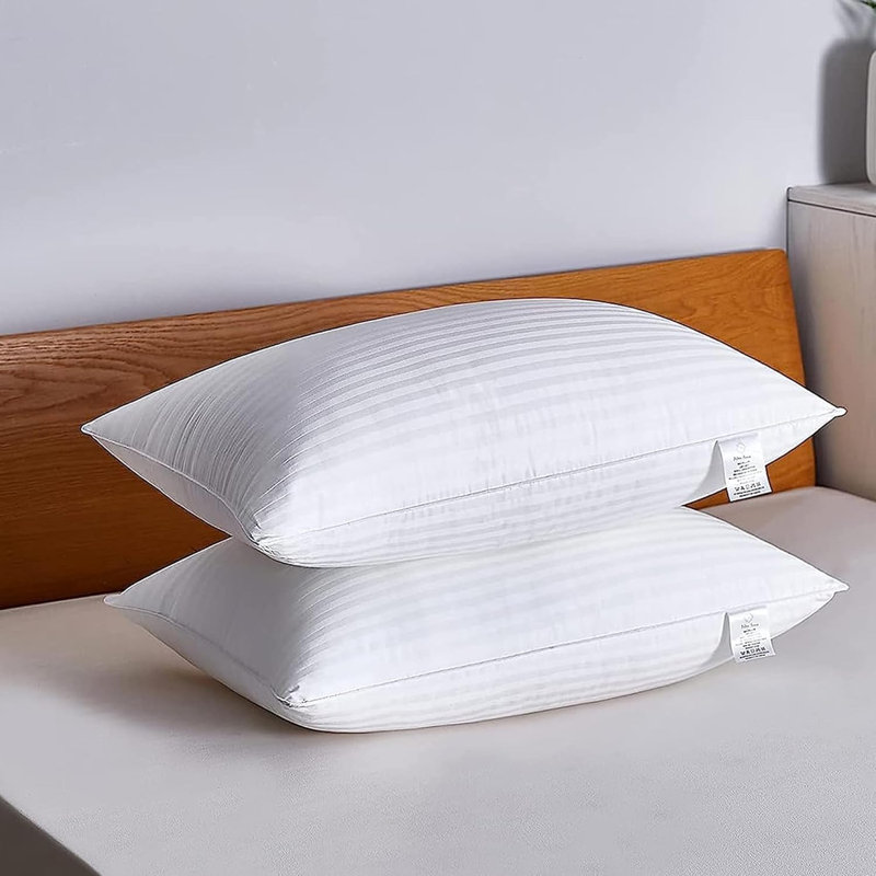 Blatch Satin Stripe Polyester L75 x W50cm Firm Support Pillow