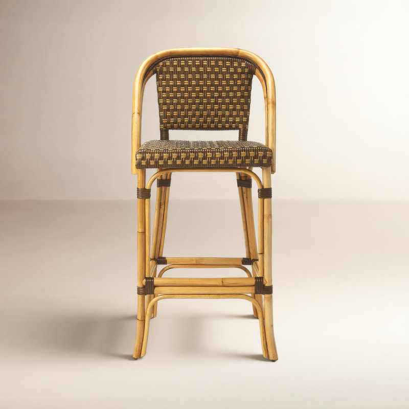 Tabouret Euporie, Brun/jaune