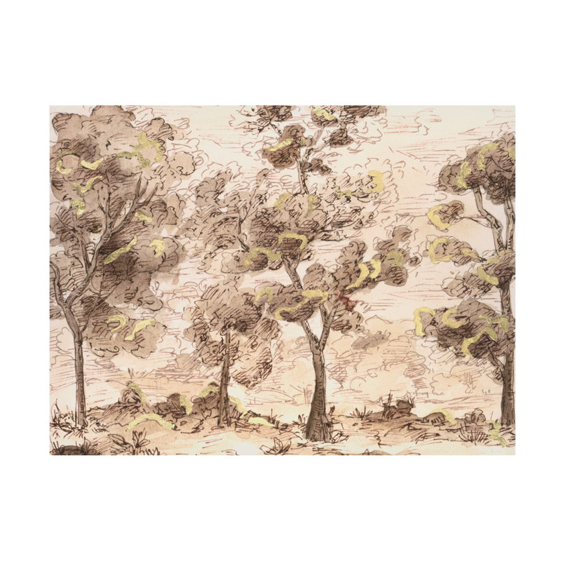 Art mural sur toile tendue - Melissa Wang «Tranquil Passage I», art mural pour salon, chambre à coucher ou bureau - 18 x 24