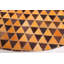 Cowhide Patchwork Orange Rug 5'1" x 5'1"