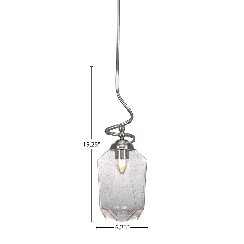 Capri Stem Hung Pendant, Brushed Nickel