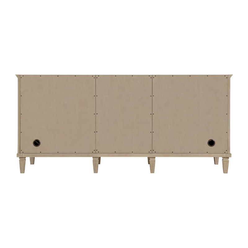 Lorelai 72 in. Double Vanity, Whitewashed Oak, Eternal Jasmine Pearl
