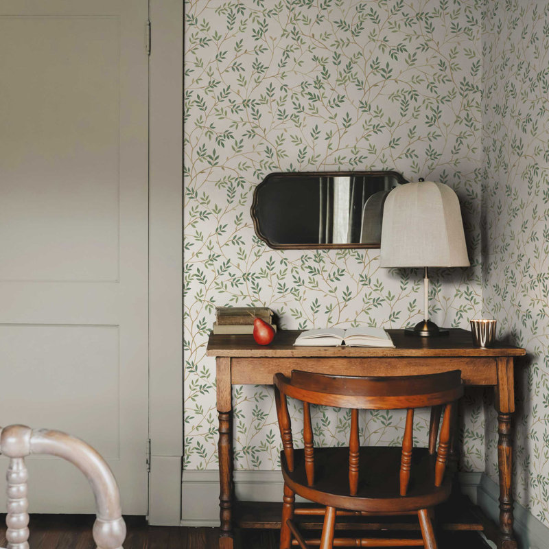 Papier peint adhésif Branches, Vert