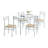 4 - Person Glass Top Four Leg Dining Set
