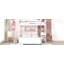 Lit simple superposé au dessus d'un lit double avec bureau-1753050135