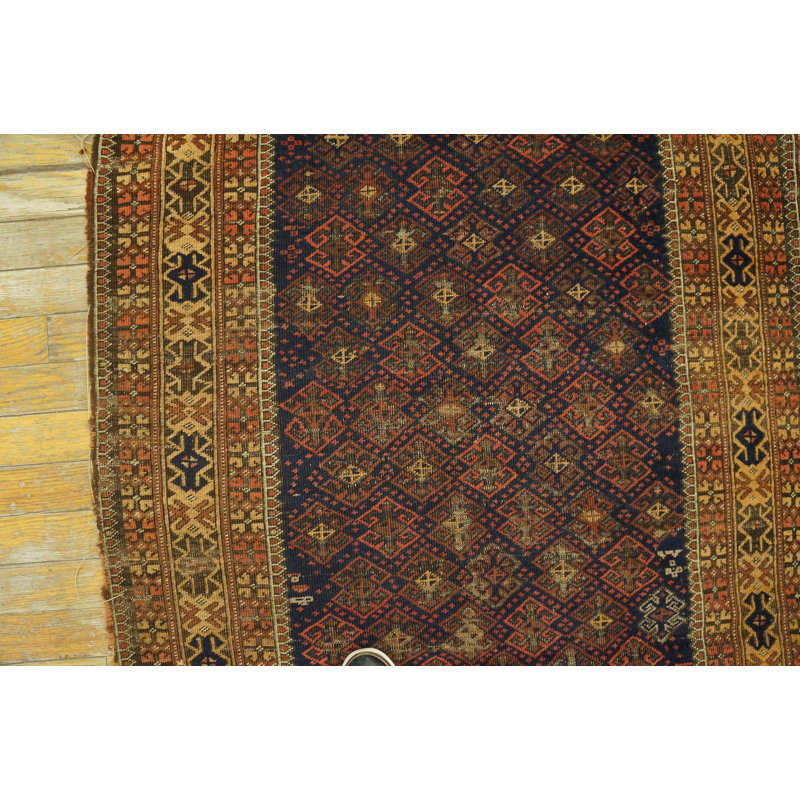 Hand Knotted Wool Geometric Area Rug