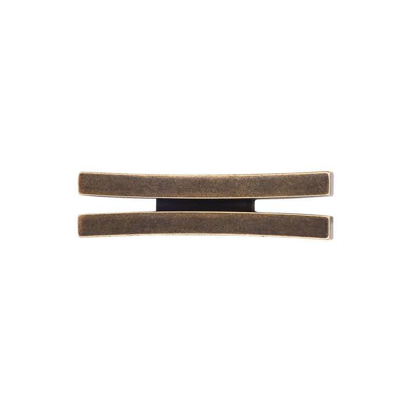 Flared 2 5/8" Length Geometric Knob, German Bronze