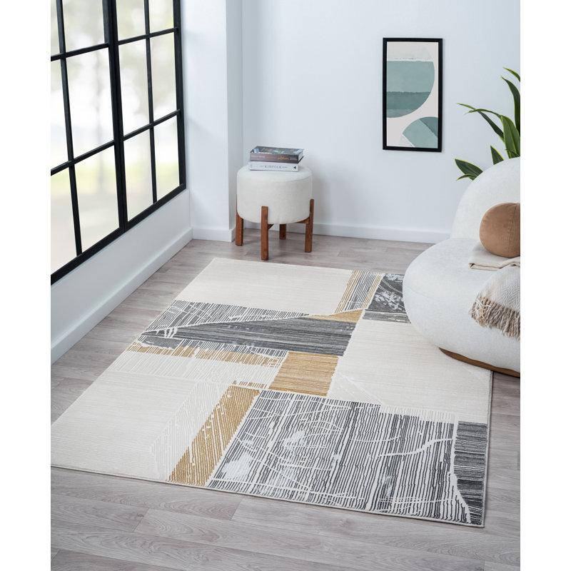 Frohlich Abstract Indoor Rug, Rectangle 9'6" x 12'6"