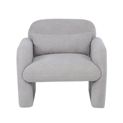 Élégant et minimaliste canapé-lit simple en molleton avec accoudoirs et coussin
