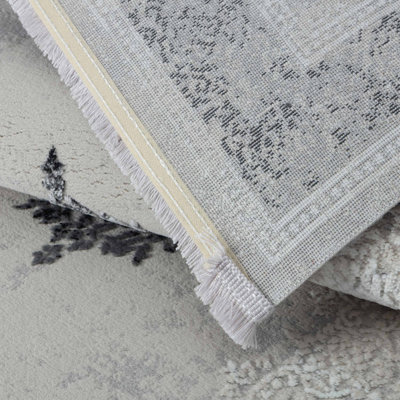 Machine Woven Grey Indoor Rug