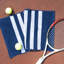 Ensemble de 4 serviettes d'entraînement rayées bleues-1900706342-1901905920