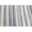 Tapis bleu tissé à la main à rayures multicolores - 8 pi x 10 pi