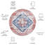 Tapis oriental bleu / rouge Sonia-140032949