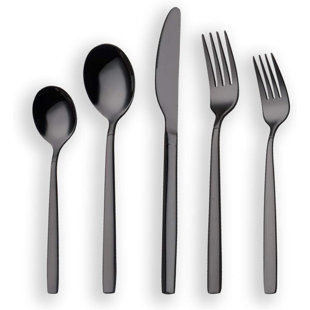 35-Piece Heavy Duty Silverware Set, E-far Stainless Steel Flatware