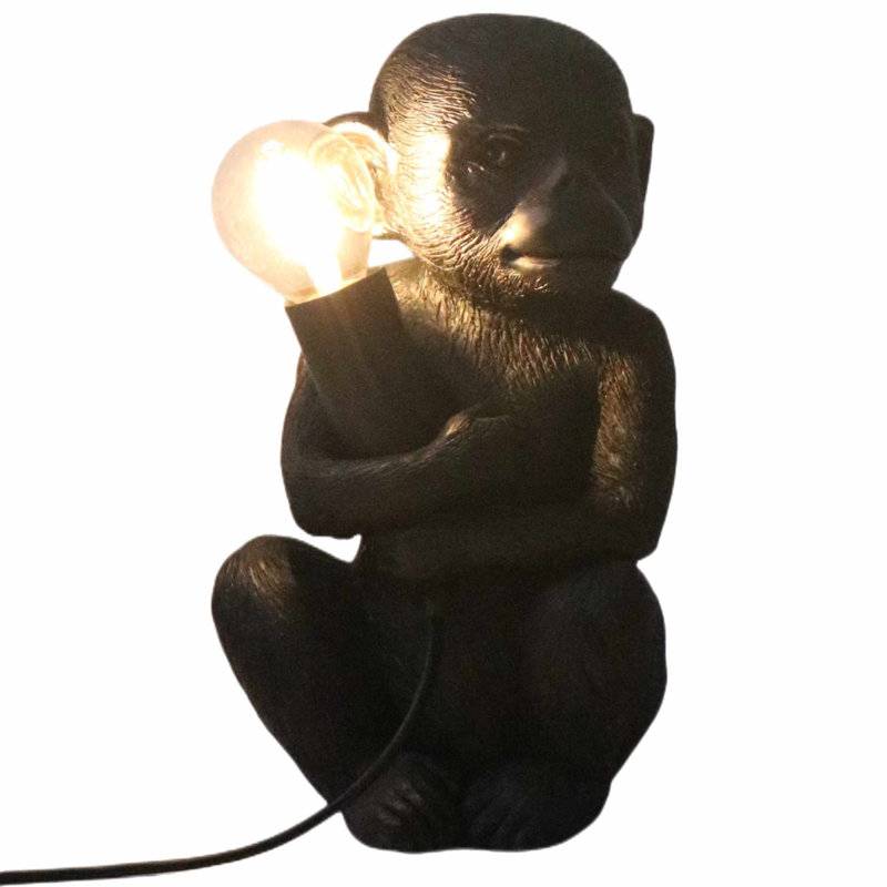 Avelynn Resin Novelty Lamp, Black Resin