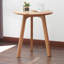 Table de bout ronde - Petite table de bout Table d'appoint Table de chevet Table de chevet pour salon, chambre à coucher et balcon, 100% bois de chêne massif naturel facile à assembler