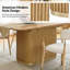 Table de salle à manger moderne avec plateau extensible Dacosta l 68 po-651424583