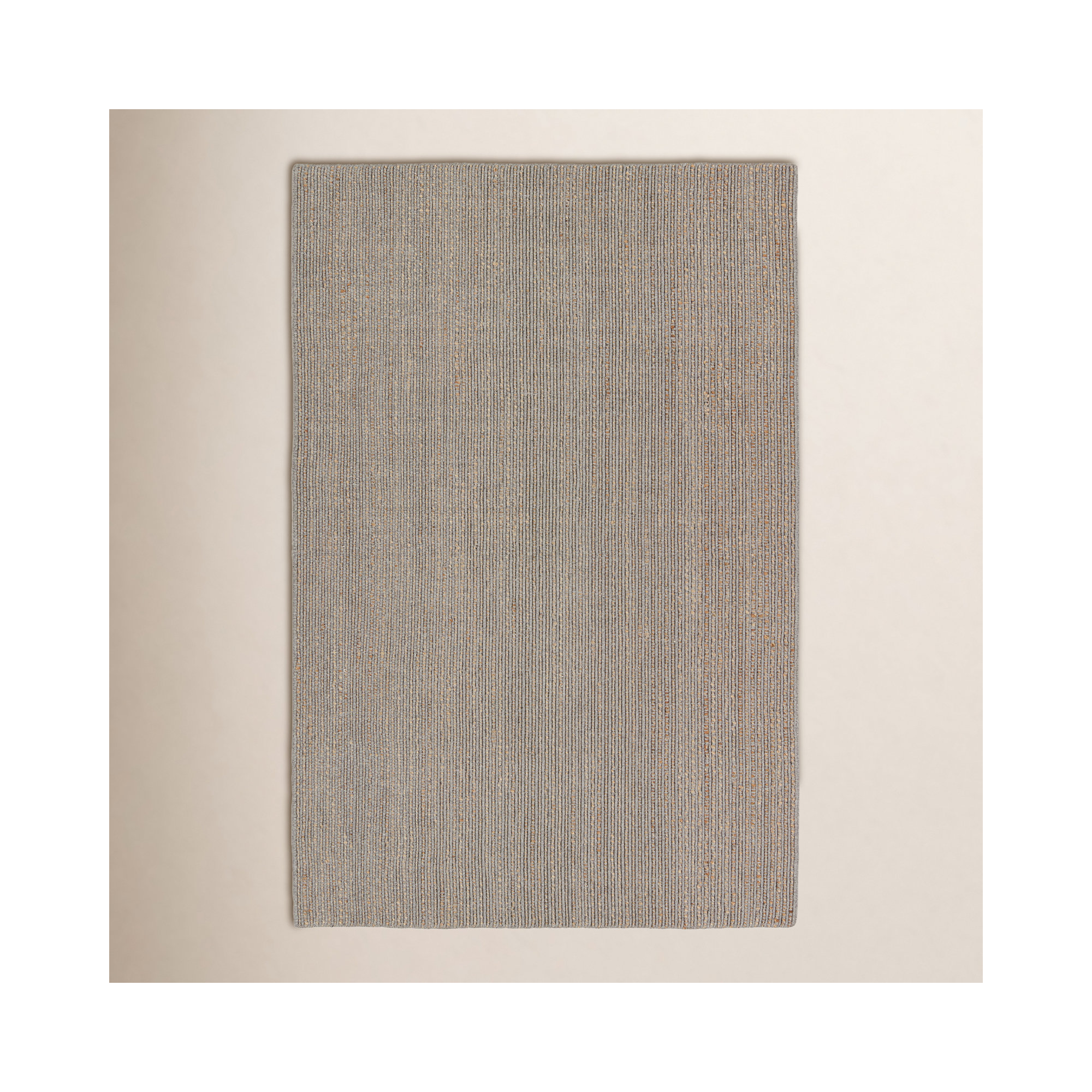 Fransin Handmade Gray/Brown Rug, Rectangle 5' x 8'