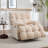 Wide Modern And Soft Touch Fabric Swivel And Glider Power Recliner Chair With USB Port (Set Of 2)-1210844436