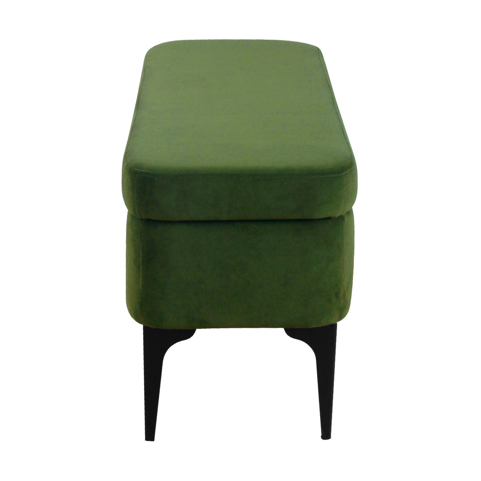 Ameelya 42" Velvet Bedroom Bench, Forest Green Velvet