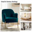 Chaise contemporaine Cleo de 26 po de largeur avec accoudoirs encastrés-1045565054