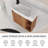 24" Floating Vanity with Geometric Ceramic Sink