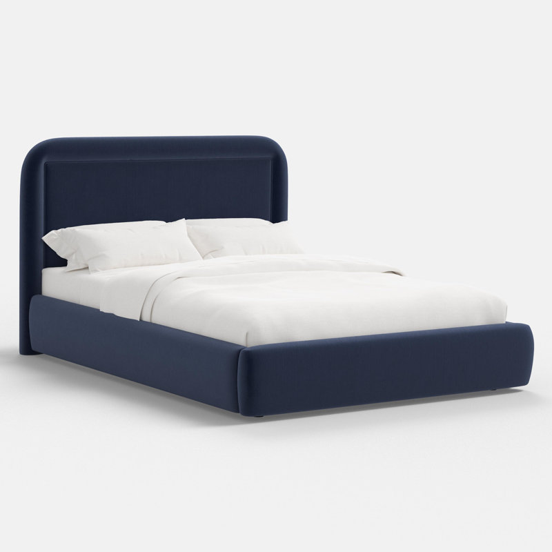 Stoffer Home x Cloth and Co. Marisa Bed, Ocean Performance Velvet, Twin