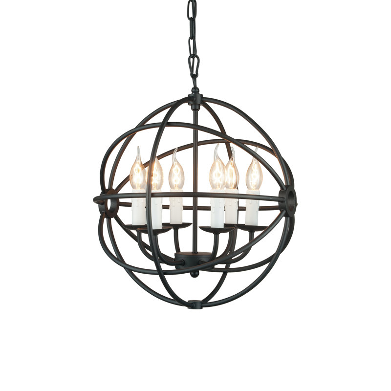 Gains 6 - Light Black Lantern Pendant