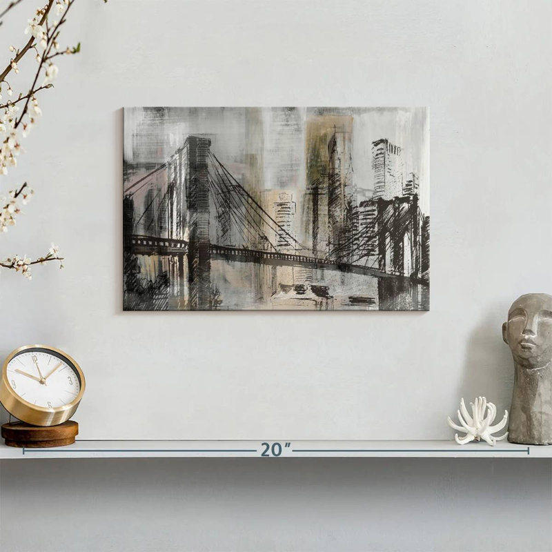 Avery Brooklyn Bridge Twilight Detail, 8" H x 12" W