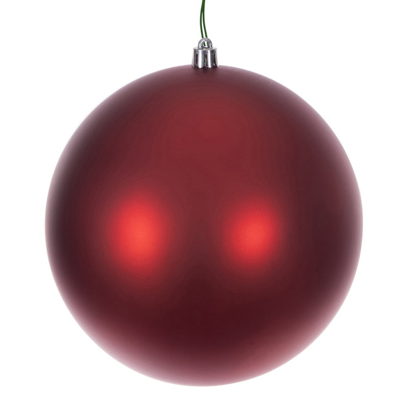  Perle anti-UV 8 po perle rouge transparente. Comprend un ornement.