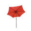 Parasols de patio durables, fabrication en métal, motif de glace moderne pour une utilisation extérieure