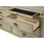Commode 8 tiroirs beige rustique