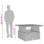 Englewood Square Metal Outdoor Coffee Table , cm W cm D-222891393-222891397