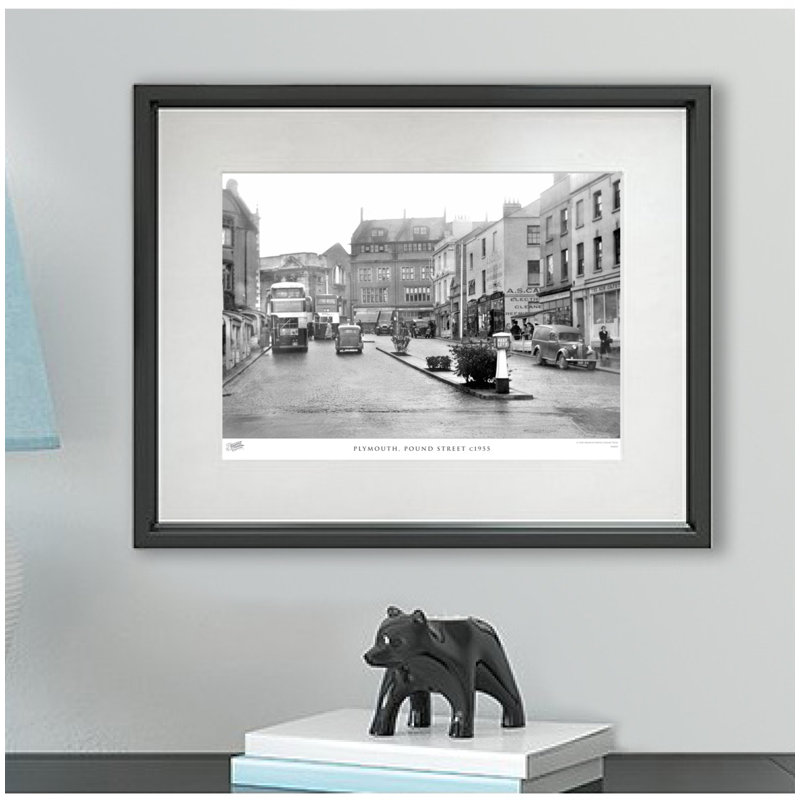 Plymouth, Pound Street C1955 by Francis Frith - Single Picture Frame Print, 45cm H x 60cm W x 2.3cm D