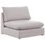 Lin durable sans accoudoirs Tupman Beige-1269475003