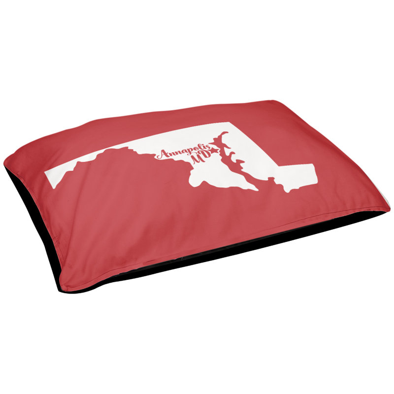 Coussin pour chien d’extérieur maryland annapolis, Grand (l 50 po x P 40 po x H 7 po), Rouge