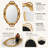 Vintage Oval 14.5'' Decorative Wall Mirror-1291855906