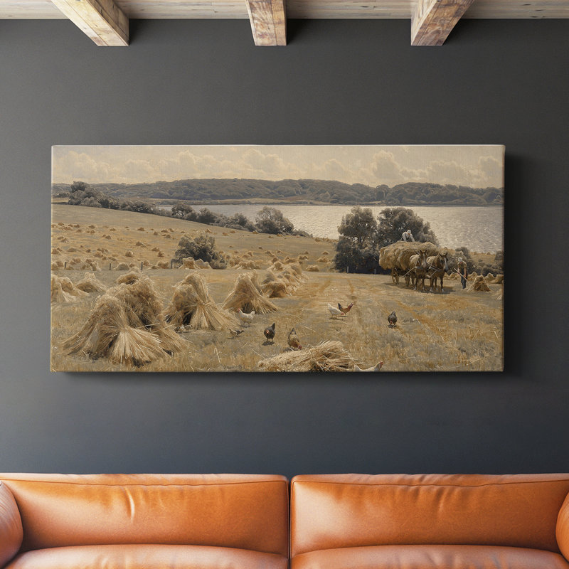 Série paysage - DCCL XXXVII - Toile tendue avec châssis - Prêt à être accroché, H 16 po x l 32 po