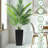 Square Faux Black Flower Pot , 22 - Inch High With Automatic Watering For Garden And Yard Decor Porch-1428392788