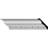 2 7/8"H x 2 3/4"P x 4"F x 94 1/2"L Shell Crown Moulding