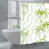 Blanc / motif floral vert