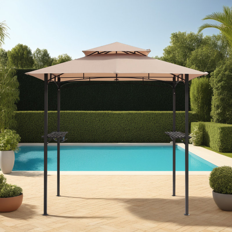 8 Ft. W x 5 FT. D Steel Grill Gazebo Gazebo