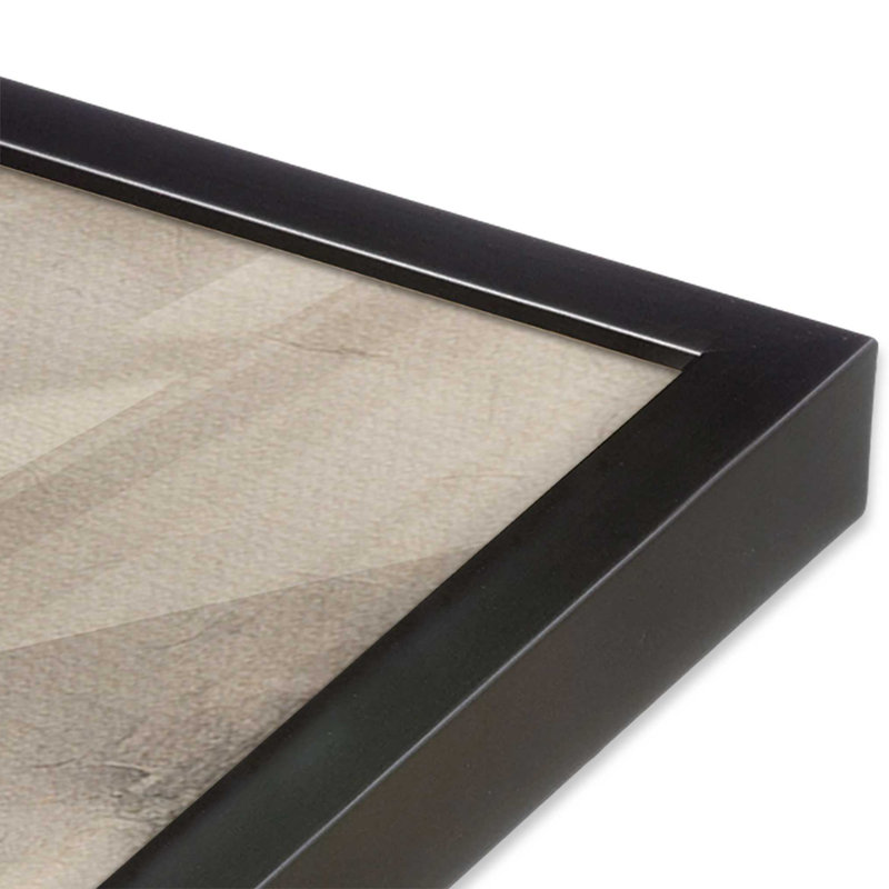 Mélange Chiaroscuro II, H 12,25 po x l 15,25 po, Cadre simple en zinc patiné