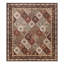 Tapis d'intérieur traditionnel à motif floral et chocolat-93729705