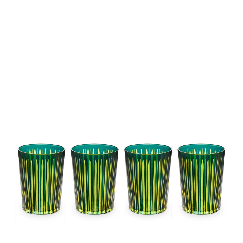 Prism Double Old Fashioned Glasses, 17 oz., Green