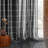 Light Filtering Sheer Grommet Curtains with Plaid Pattern (Set of 2)-102058935-102058937