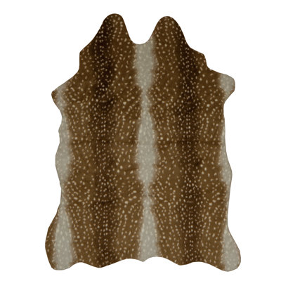 Tapis en simili cuir de vache Lilianna